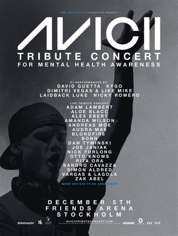 Adam Lambert, Rita Ora, David Guetta & More to Play Avicii Tribute Concert for Mental Health Awareness
