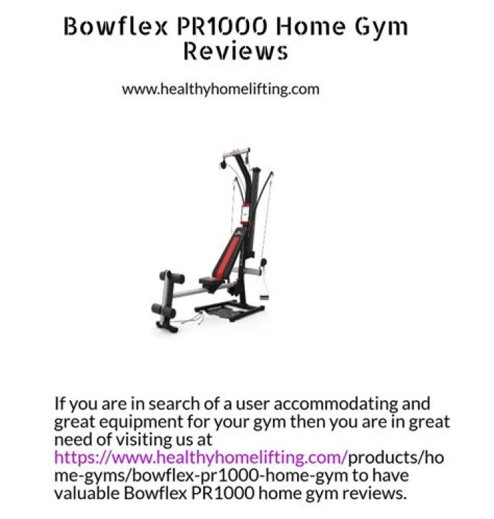 Bowflex PR1000 Home Gym Review