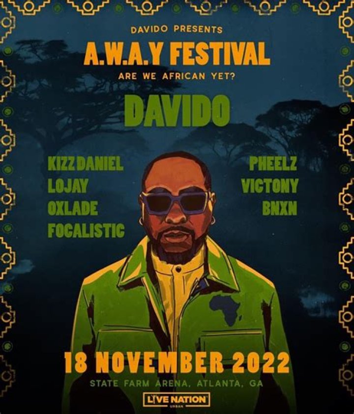 
Davido Headlines ‘A.W.A.Y Festival’ In America 
