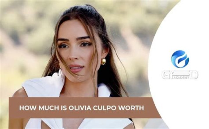 How Much Is Olivia Culpo Worth?