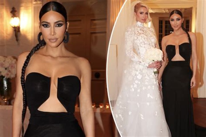 Kim Kardashian’s Dress At Paris Hilton’s Wedding – Photos – Hollywood Life