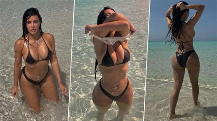 Kim Kardashian Declares A ‘Mayday’ As She Sizzles In Stringy Black Bikini — See Pic