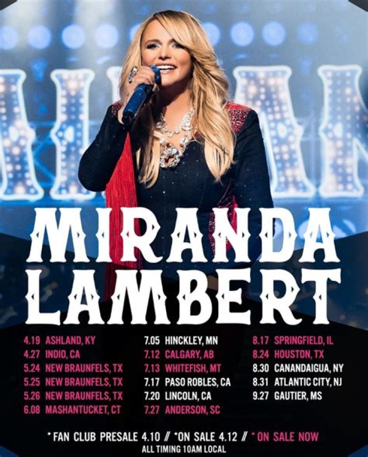 Miranda Lambert Announces Book Signings Ahead of April Release