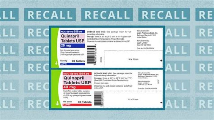 Blood Pressure Medication Recalled Over Cancer Risk Concerns, FDA Says in New Warning