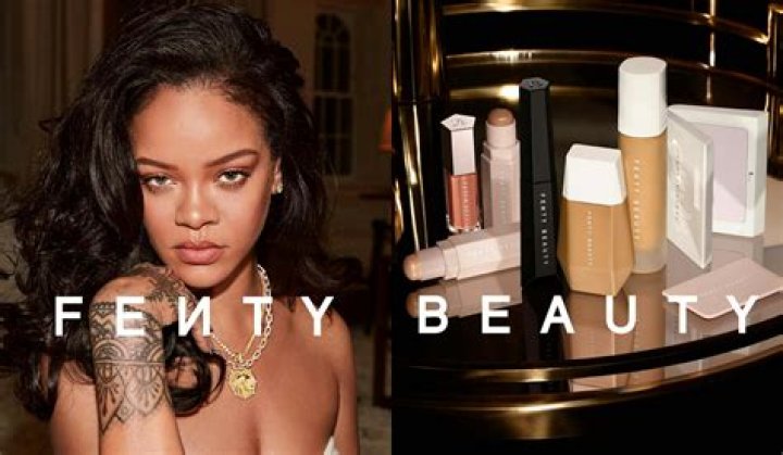 Rihanna’s Strapless Swimsuit & Sunglasses – Fenty Beauty Ad Photo – Hollywood Life