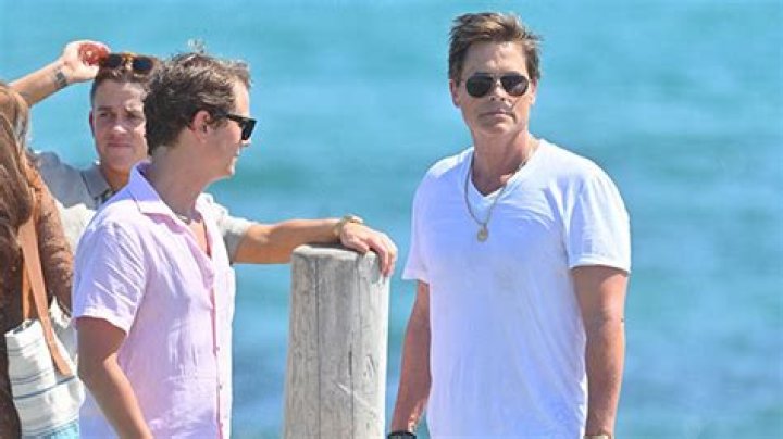 Rob Lowe Bonds With Look-Alike Sons Matthew, 29, & John, 27, On St. Tropez Vacation