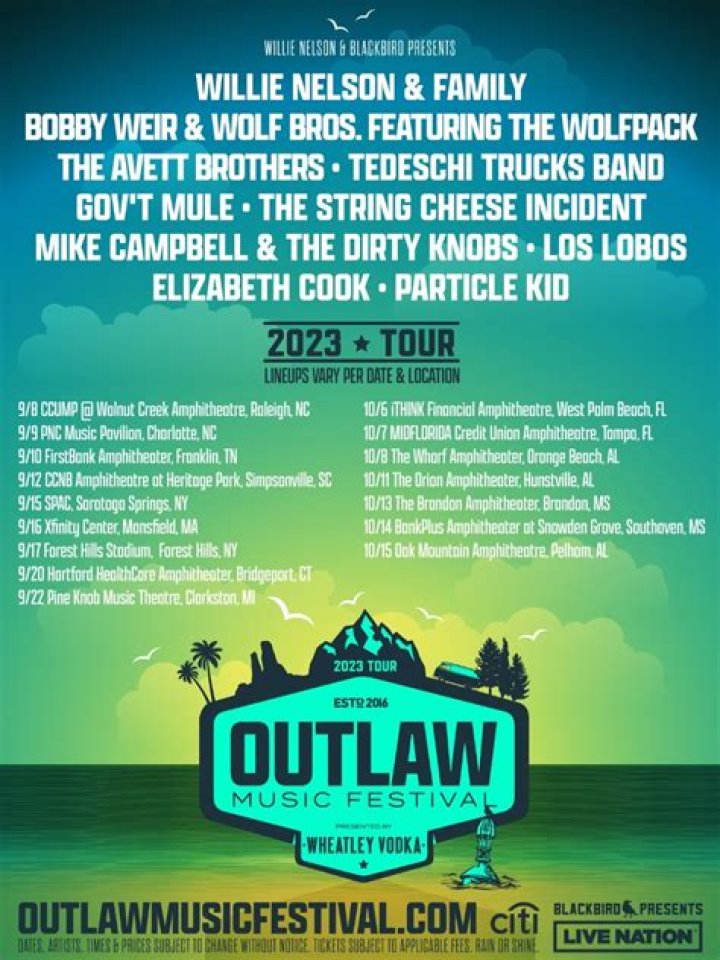 Willie Nelson’s Outlaw Music Festival Announces Additional Dates